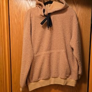 Forever 21 Men's Beige Sherpa Hoodie